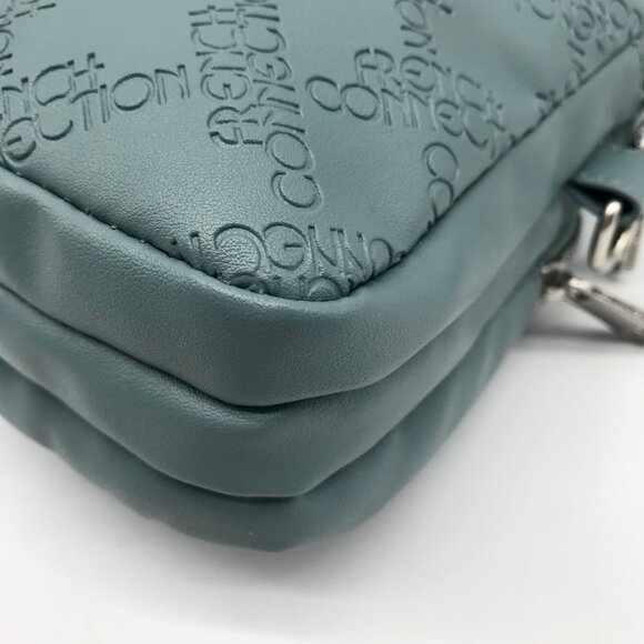 French Connection Light Blue Multi Pocket Crossbody Bag - Picture 6 of 10